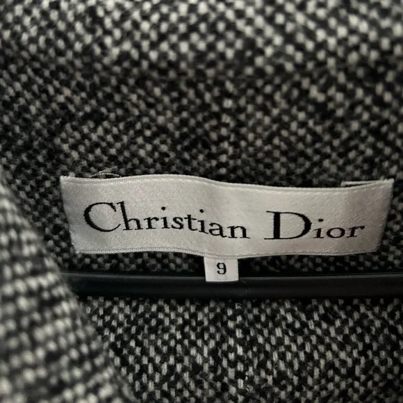 Black Christian Dior Cape Jacket Size 9 - Picture 3 of 5